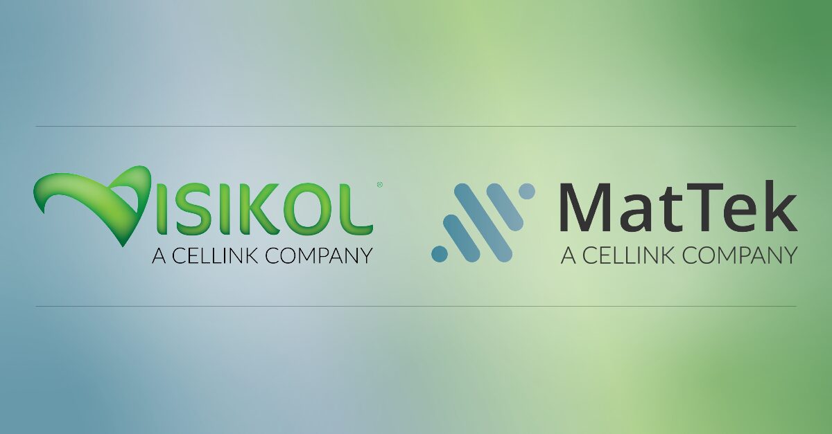 Mattek and Visikol logos over a gradient background